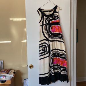 Modern design pattern long summer cotton. Vintage 1960.